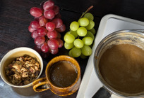 シャインマスカットのホットスムージー