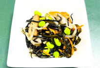 レンジで簡単調理★　昆布とひじき煮