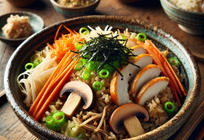 亀の尾を使った旬の炊き込みご飯
