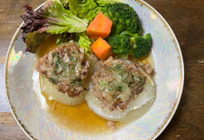 【至福の味わい】新玉ねぎのジュワッと肉詰め 〜禁断のチーズ照り焼きソース〜