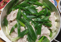 滋味！蒸しねぎ豚