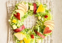 りんごのリースサラダ