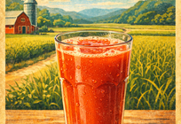 作ったソースで簡単トマトジュース