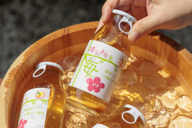 【自然栽培】梅ドリンク 30％うめ果汁入り飲料（180ml×8本セット）