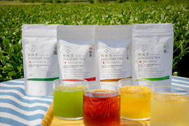 神奈川県開成町ブランド認定『快晴茶（かいせいちゃ）SUNSHINE TEA』【煎茶・ほうじ茶・和紅茶・玉露粉末4点セット】