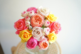 Rose mix S 〜奇日根のおすすめ品種で作るおまかせ花束〜