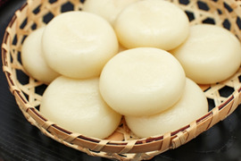 【自然栽培】のもち米からできたおいしい丸餅パック10個入り（450g）