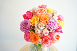 Rose mix M〜奇日根のおすすめ品種で作るおまかせ花束〜