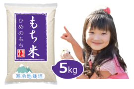 【令和7年 新米 もち米予約 10月発送】ひめのもち  精米  5kg 特別栽培米 ビヨ～ンと伸びる雪国育ち 岡山の雪国産