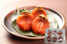 自然な甘さがギュッ！西条柿の干し柿（6玉入・ご家庭用中玉サイズ）＊送料相当分値引き中＊