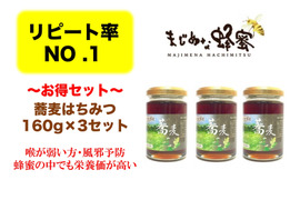食べチョク限定セット!喉に良い国産非加熱のイタドリ蕎麦はちみつ(160g)×3ヶセット‼︎