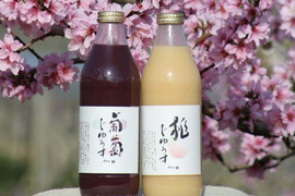 【父の日ギフト】桃&ぶどう100%ジュース　各1本