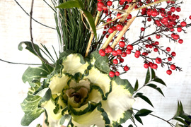 【正月用、松竹梅】新しい一年の始まりにふさわしいお正月用 切花セット花瓶に生けるだけ。凛としたお正月花。派手すぎず、長く楽しめる組み合わせ、年末年始のお花としてお使いいただけます。贈り物にもピッタリ。