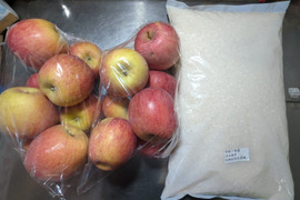 リンゴとお米のセット