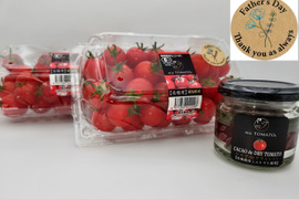 【父の日ギフト】珍しいトマトのチョコ、味の濃い【極甘】🍅オーガニックフルーツミニトマト１０００gの特別セット