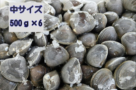 数量限定 （3kg)

食べチョク登録記念！
冷凍品『とれたて新鮮しじみをすばやく冷凍』十三湖産大和しじみ（砂抜き済み）　中サイズ500ｇ×6Ｐ