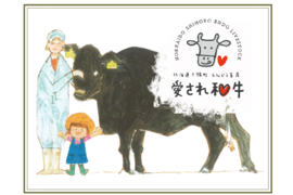 心に沁みる【愛され和牛】ことさくら　A4ランク黒毛和牛【ブリスケ・しゃぶしゃぶカット】250ｇ　読み聞かせ絵本2冊つき【夏ギフト】対応可