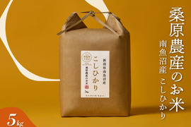 【R7年産】日本のお米の最高峰【極上】南魚沼産コシヒカリ
山間地限定米　桑原農産のお米（精米）５ｋｇ