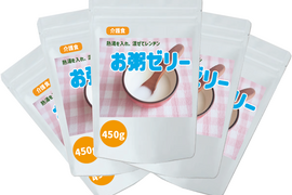 【介護食 嚥下食】 お粥ゼリーの素 2250g (450gx5) グルテンフリー 添加剤不要 ミキサーいらずすぐお粥 jelly2250