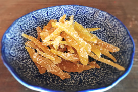 北限の自然栽培の柚子ピール