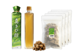 きび酢×1本 & 純黒糖×4袋｜奄美の在来さとうきびでつくる伝統発酵食