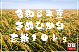 【令和８年産新米】●キヌヒカリ10kg●玄米