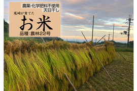 ◆令和7年新米◆農薬化学肥料不使用・天日干し◆白米粒が光る最高級棚田米 農林22号 滋賀県大津産 白米2kg