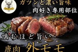 【肉好き専用部位】箸が止まらない野生の旨味🍖鹿肉『外モモ』“野遊び大人”の贅沢赤身🍖お試しキャンペーン約200g
