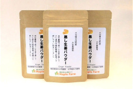 ピリッと辛い♪蒸し生姜パウダー20g×3袋（大分県産、栽培期間中農薬・化学肥料不使用、メール便発送）
