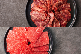 【夏ギフト】ヘルシー焼肉セット（ハラミ・赤身）＜自然放牧 黒毛和牛＞
