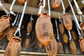 ★自然栽培品　干し柿　愛宕柿　1パック12個入り　天日干し自然乾燥品