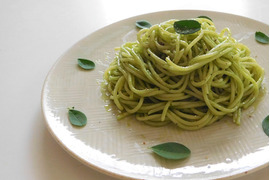 モリンガジェノベーゼパスタ