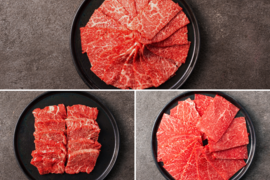 【夏ギフト】よりどり３種 焼肉セット（ロース・カルビ・赤身）＜自然放牧 黒毛和牛＞