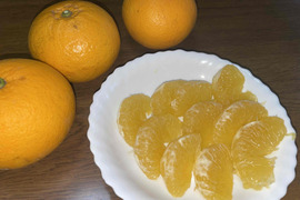 ハッサク(八朔)　（糖度11当農園測定値）箱込み3.5㎏以上　２Lから４Lサイズ　（300g～450g）
【農薬化学肥料不使用】