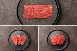 【新商品】［～5/24まで］希少ステーキ３種お試し食べ比べセット（1.2kg）