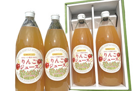 【父の日ギフト】【無添加】長野県産 りんごジュース　ストレート果汁100%【ギフト梱包】熨斗対応可　1000㎖×2本