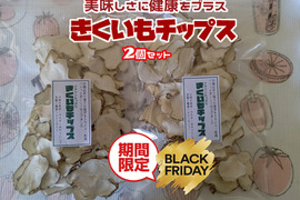 【菊芋農家のブラックフライデー】菊芋チップス2個セット