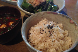 【天日干し米・自然農法・玄米】八ヶ岳 山のカエル米 ５kg