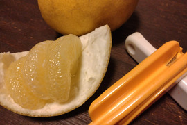 土佐文旦【農薬不使用】１０kg（１６個前後）たっぷり★皮むき器 付