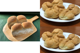 【超貴重な有機JAS認証パン】パンセット⑩+Sweets③×2:麦の栽培から一貫生産 自然栽培小麦のみ使用した有機JAS対応パンドミー2個+食べる人の健康を考えた有機JAS対応シュークリーム×12