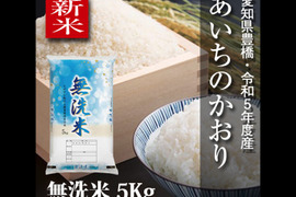 【節減対象農薬6割減】あいちのかおり 無洗米5kg【令和5年・愛知県産】