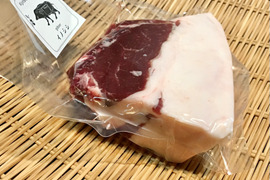 脂乗り最上級！✨《ジビエ》特A級【 猪肉ロース 410g ブロック】20220228-13
