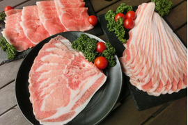 脂が甘くてさっぱり★薄切り豚肉１.６kg詰め合わせ。４部位を【食べ比べ】しよう！