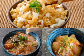 お試し🌀人気3商品✨【ごはんセット】鯛めし🍚ごま茶✨醤油茶がセットに😋