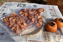 一口サイズ♪ 自然栽培干し柿ブロック100g3袋