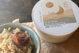 自然栽培で育った紀州南高梅【ひとみずの梅干し】500ｇ｜無添加｜無肥料｜農薬不使用｜南高梅と天日湖塩だけで漬けた、昔ながらの酸っぱ旨い｜無添加梅干し｜日々のお供に　贈り物に