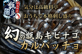 ダイヤモンド盛り超大手スシローが採用する鮮魚『幻の甑島キビナゴカルパッチョ』業界初パウダースノー冷凍で最高鮮度本格刺し盛り🐟20代女性漁師が手掛ける甑島ブランド【4月上旬予約】