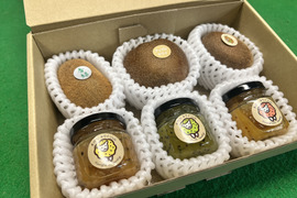 キウイ３種と３種のミニジャムセット：Ｓ箱