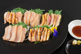 おうちで鶏刺し食べ尽くし！大摩桜食べ比べ5種/鶏刺し５種/さしみ醤油/ゆずポン酢（冷凍）