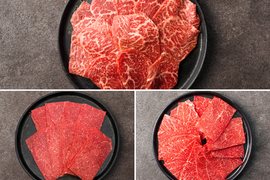 【ギフト】赤身ヘルシー３種 焼肉セット（シンシン・カタサンカク・モモ）＜自然放牧 黒毛和牛＞【母の日ギフト】